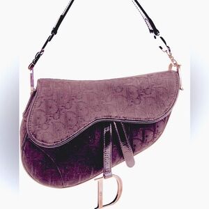 Christian Dior saddle monogram Diorissimo black handbag bag